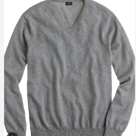 J. Crew Other - J Crew Cotton and Cashmere Long Sleeve V Neck Sweater.  Preppy Academia